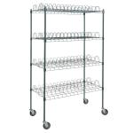 4 Levels Freestanding Drying Rack For Dining Essentials Store Sheet Pans , Trays