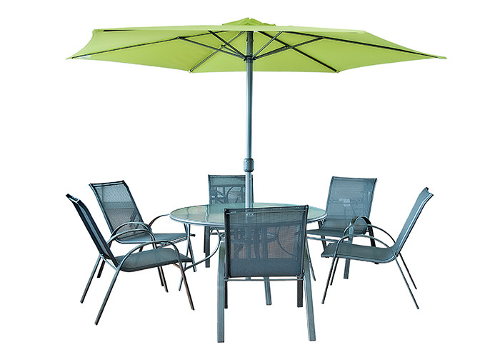 OEM ODM Outdoor Patio Table And Chairs With Umbrella Environmental Friendly