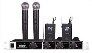 Wholesale SM-9090 4 channel VHF wireless microphone system / Nigeria Ghana hot sell from china suppliers