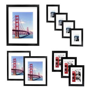 Wholesale Allwel 10 Pack Wooden Custom Size Picture Frame Wall Gallery Kit from china suppliers