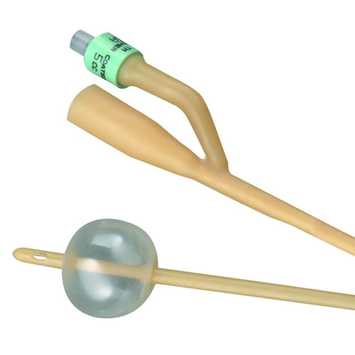 OEM Two Way Nature Latex Foley Catheter FR12 FR14 280mm Length