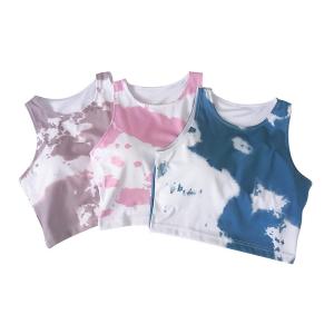 Wholesale Oem Factory Manufacturer Custom Logo Quick Dry Tie Dye Ladies Sports Bras Women Sports Bras And Shorts from china suppliers