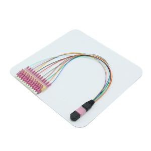 Wholesale Multimode Senko MPO Trunk Cable OM4 12F MPO Male to LC Fanout 0.9mm Cable from china suppliers