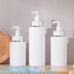 Shampoo Pump Bottle, Luxury Silver Cosmetic Packaging Face Cream Serum Essence