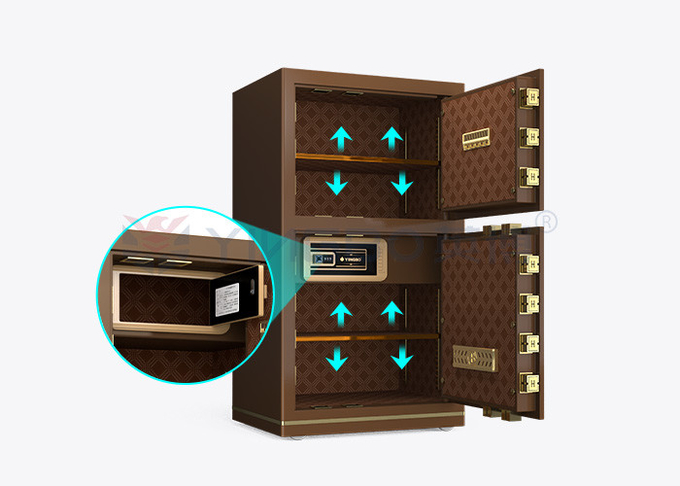 Coffee Solid Steel Luxury Smart cash locker for office Security YB/N7-100D