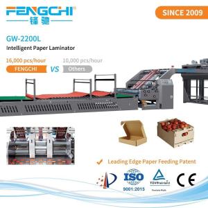 Wholesale Gw-2200L Multi Ply Corrugated Cardboard Litho Laminating Machine for Footwear Packaging from china suppliers