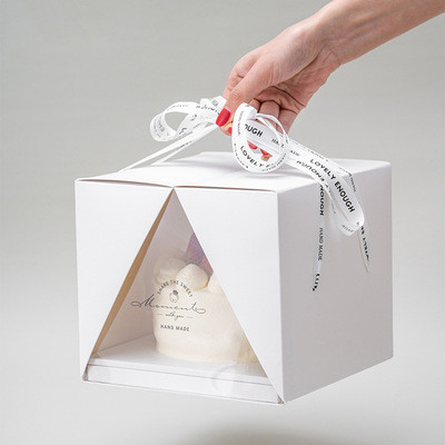4C Offset Printing Dessert Takeaway Boxes CMYK Color Elegant Food Packaging