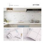 Entertainment Kitchen Wallpaper Waterproof PVC Ceramic Tile Wall Stickers Back
