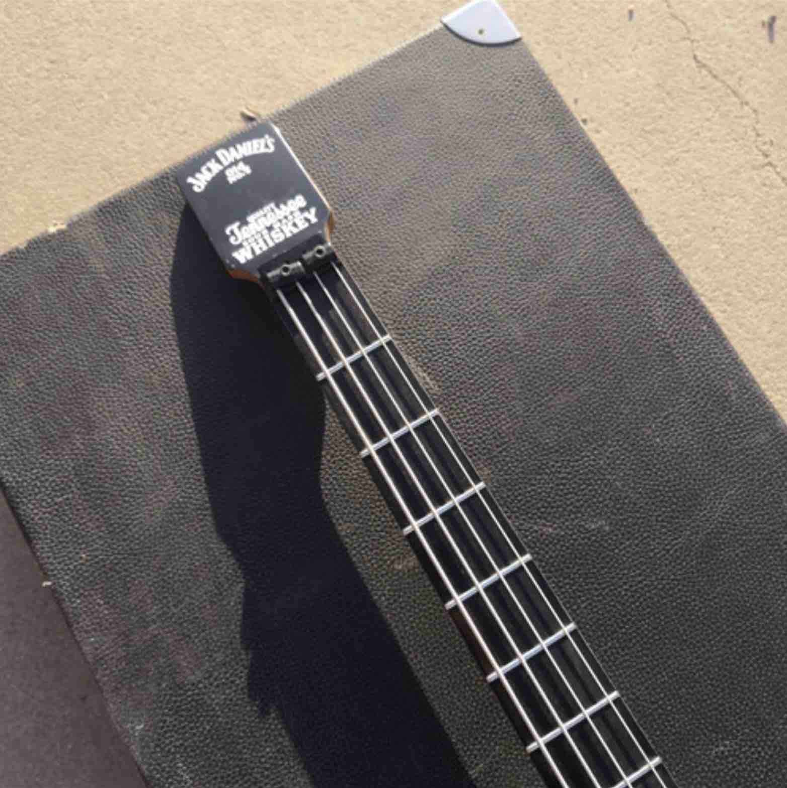 4 String Jack Daniels Electric Bass Guitar Set Neck Body Mahogany Body Rosewood Fingerboard Free Shipping