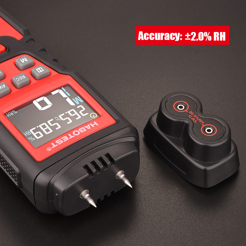 99.9%RH Digital Wood Moisture Meter , HT632 Humidity Moisture Meter