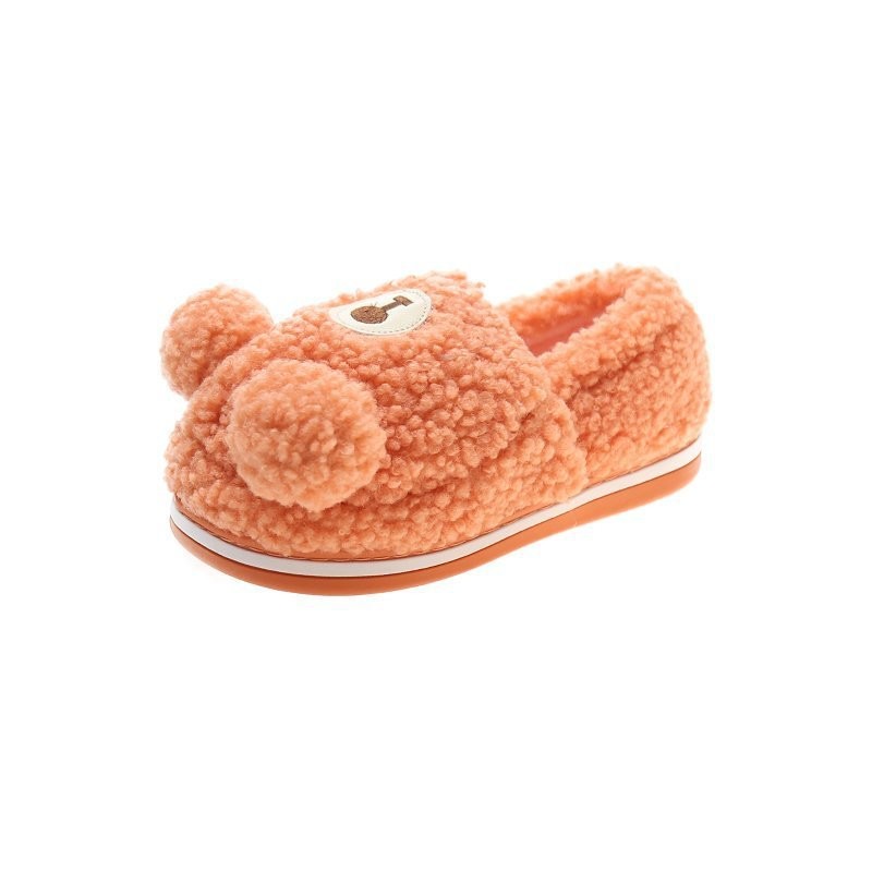 Plush Cartoon Lamb Warm Stuffed Animal Slippers For Adults Plush Home Decor