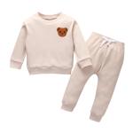 Casual Cartoon Long Sleeved Two Piece Set For Children Baby