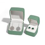 Leather Jewelry Box Customized Recycled Jewelry Gift Box For Ring Earring