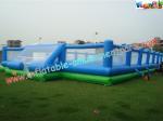 Giant Inflatable Sports Games Football / Soccer Field With Inflatable Floor