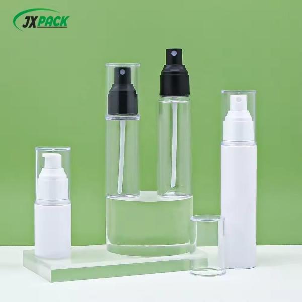 Small Portable Plastic Spray Bottles 50ml 60ml Transparent Baby Lotion Empty