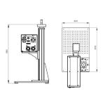 10W 355nm EZCAD Uv Laser Marking Machine