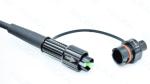 SC APC FTTA Fiber Optic Cable 5.0mm G657A2 LSZH 5M Black Patch Cord