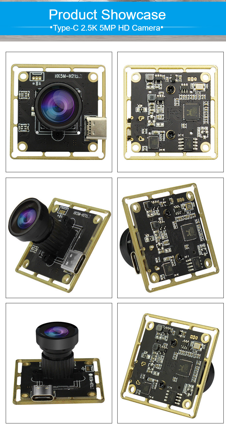 H215-TYPE 5-Megapixel Wide Dynamic USB 3.0 TYPE-C Interface YUV Industrial Vision Camera Module