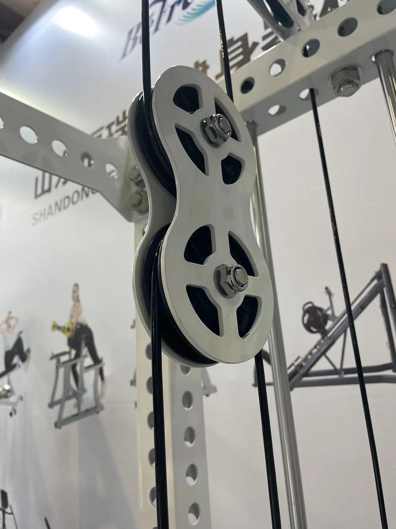 Commercial Multi-Function Steel Power Rack Gym Fitness Equipment with Pin Load Selection Machines