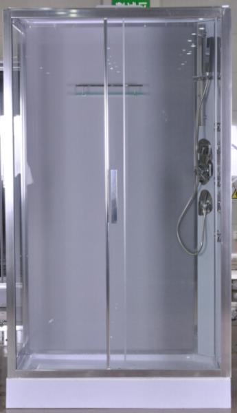 Tempered Glass Rectangular Shower Cabins , Sliding Door Shower Cubicles
