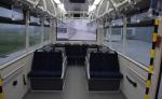 Small passengers airport apron bus VIP decoration 56 passengers standing area