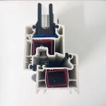 White UPVC Casement Window Profiles Heat Insulation GKBM 60 Sereis