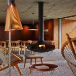 Ceiling Suspended Wood Burning Stove With 60-80m2 Heat Area