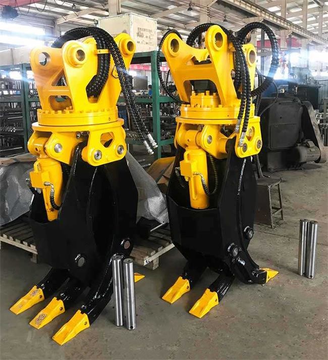 Q355B High-Quality 47'' Excavator Hydraulic Ratating Grapple Customizable Color Customizable Design.