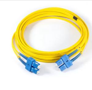 Wholesale LAN / CATV Fiber Optic Patch Cord , SC-SC Duplex 2.0mm 3.0mm SM PVC Cable from china suppliers