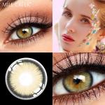 Yearly Natural Colored Diamond Sugar Blue Circle Lenses 14mm 2 Tone