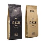 250G Doypack White Kraft Paper Coffee Bags Flat Bottom Kraft Coffee Bags With