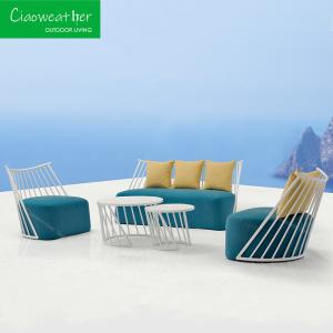 Wholesale Patio Furniture Modern Design Aluminum Garden Sofa Set Patio Villa Sofa Outdoor Balcony Furniture from china suppliers