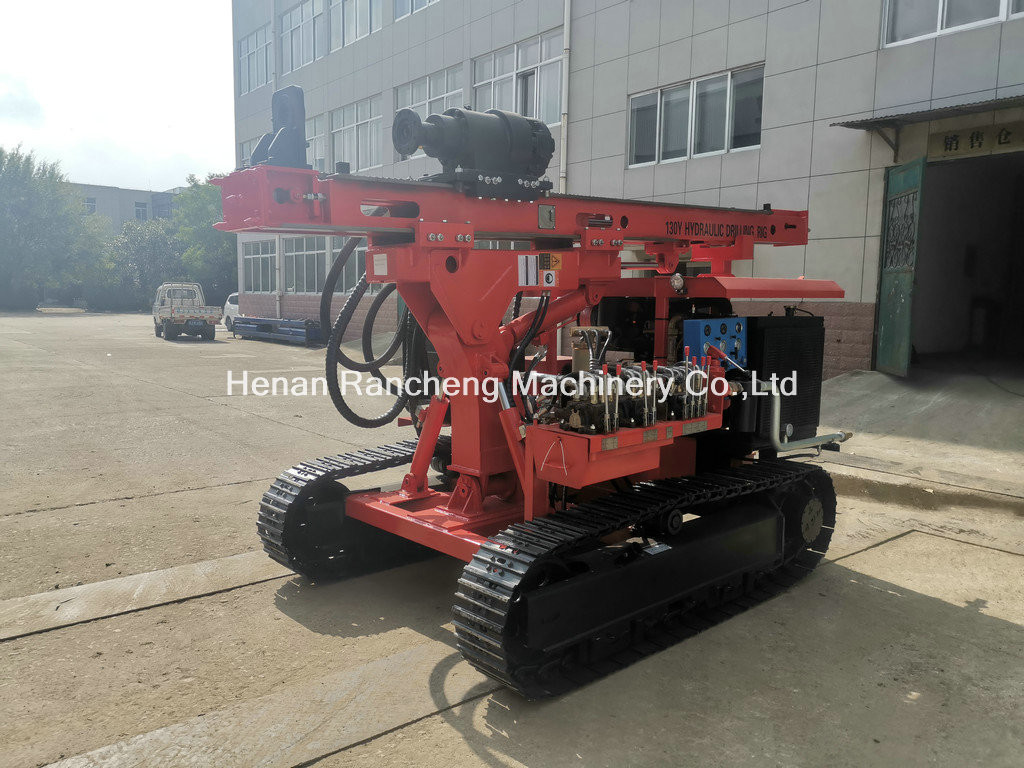 Hydraulic Solar Pile Driver Machine 56KW Host Power 20m - 120m Bore Depth