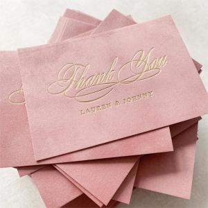 Wholesale Waterproof Candle Label Printing Cards Velvet Square Cards For Holiday Invitations from china suppliers