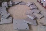Industrial White Iron Castings / Chute Liners Sand Castings Hardness More Than
