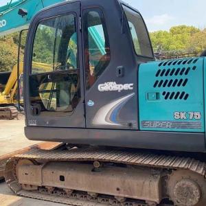 Wholesale SK75 Crawl Excavator 0.4m3 Bucket Capacity Little Used Excavator Kobelco 0.7tons from china suppliers