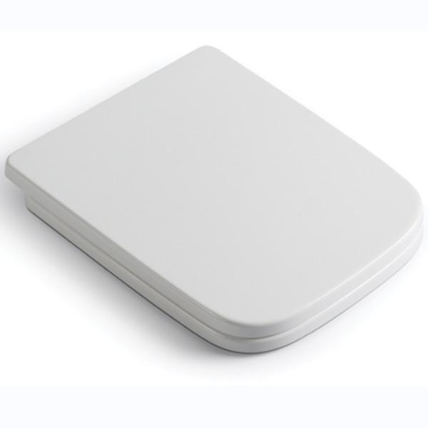Square White PP Square Toilet Seat With One Button Quick Release After-Sale