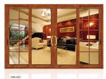 2.0mm Profile EPDM 9A Double Glazed Aluminum Doors Wind Resistant ISO9001