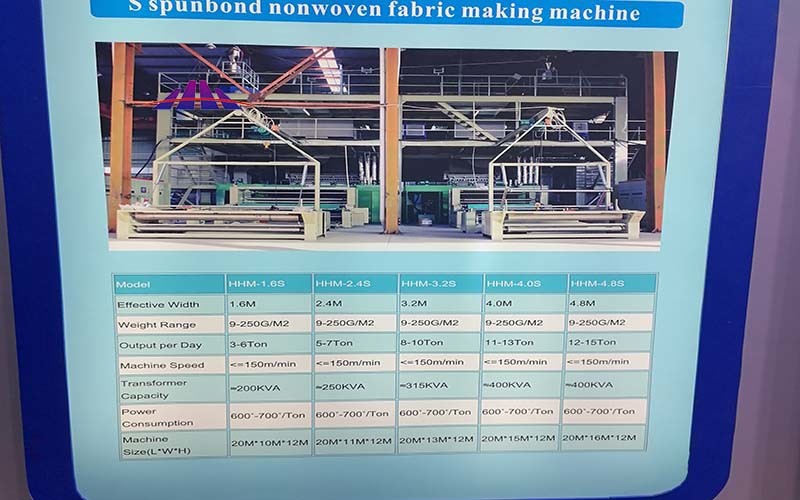 1200mm 800KW Spunbond Nonwoven Fabric Machine Air Drawing High Speed