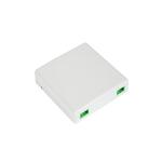 Wall Mounted 86*86mm Mini 2 Core FTTH Fiber Optic Termination Box