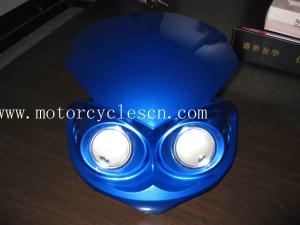 Wholesale Motorcycle motocross LED Grimace headlight Bike Blue Red Yellow White from china suppliers