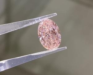 Wholesale Oval Shape No Hue Pink Lab Grown Diamonds Light Pink Jewelry Decorations Pink Diamonds from china suppliers