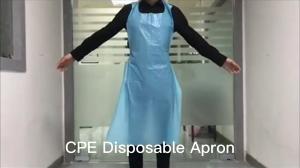 Wholesale S&amp;J Biodegradable Disposable Aprons 4Color Pe Apron,Waterproof Cooking Aprons,Restaurant Apron for Food Industry Painting Art from china suppliers
