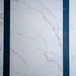 Glazed White Porcelain Marble Sintered Stone Tile Wall Slab Wear Resistant