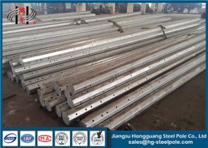 Wholesale Standard Direct Burial Galvanized Steel Pole , Power Transmission Steel Tubular Pole from china suppliers