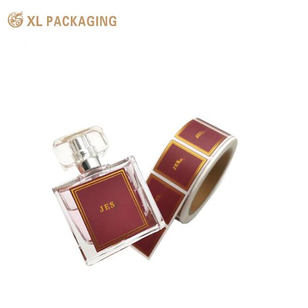 Custom Adhesive PVC Gold Foil Personalized Perfume Bottle Packaging Logo Labels