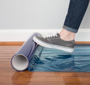 Wholesale Removable Wooden Floor PE 1000mm 100 Micron Floor Protection Film from china suppliers