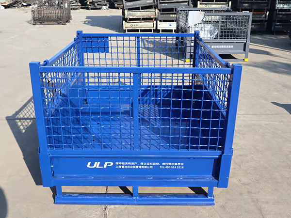 Custom Folding Steel Stillage Cage With Latch Lock For Secure Storage