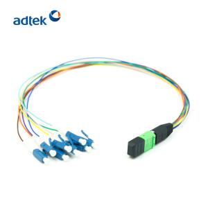 Wholesale 12 Cores Single Mode Fiber Optic Cable 3.0mm MPO To LC Fiber Cable Simplex from china suppliers
