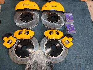 Wholesale Yellow 420x36mm Car Brake Kit 10pot Car Brake Caliper Fit For Audi Rsq3 / Akebono from china suppliers